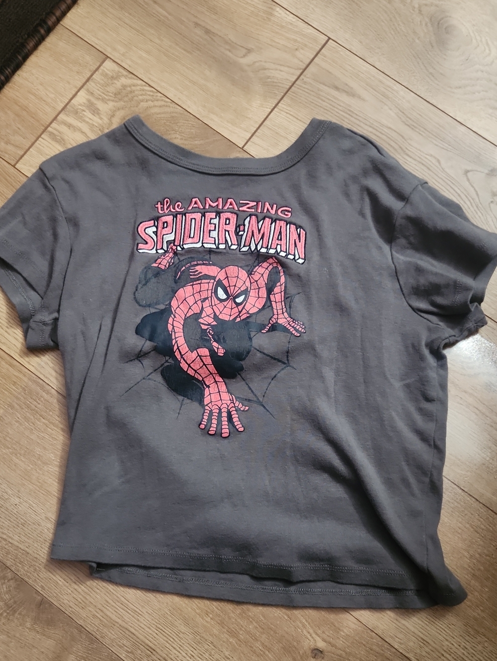 Spider Man Graphic Tee XL Crop Top